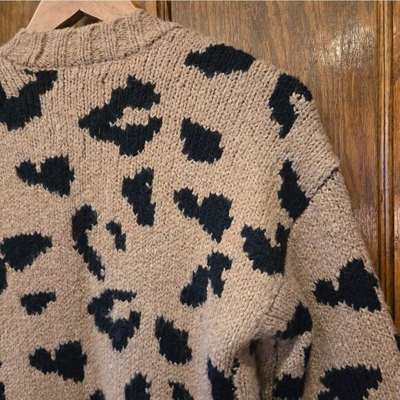Abercrombie Leopard Open Cardigan Sweater Coat NWOT XSMALL - Picture 6 of 10